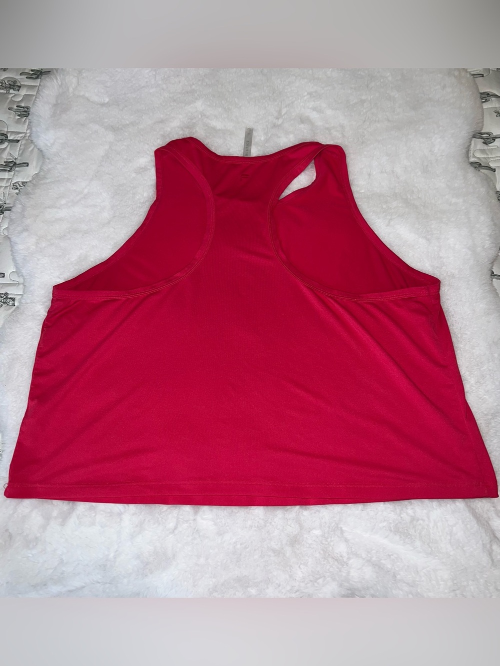 Fabletics Hot Pink Racerback Cropped Tank - Picture 3 of 4